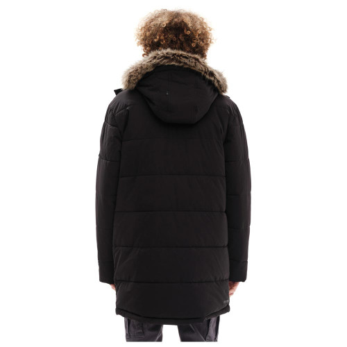 Emerson Ανδρικό μπουφάν Men's Long Puffer Jckt With Fur in Hood